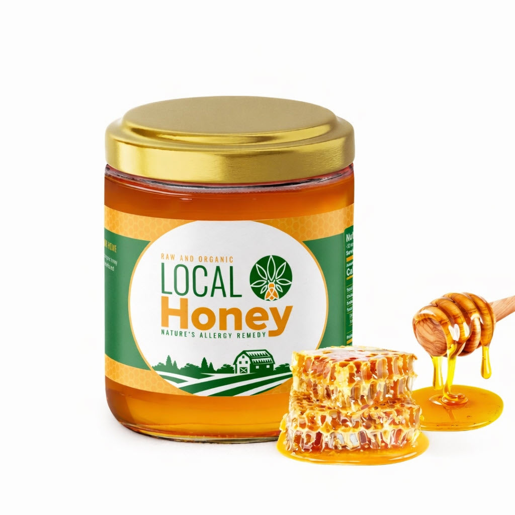 Local Honey Raw and Unfiltered 16 Oz